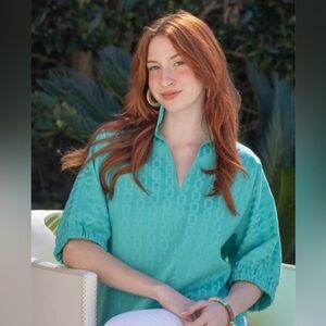 Emily McCarthy Jacquard Chain  Top